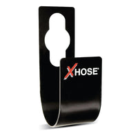 Xhose - Support mural pour tuyau d'arrosage en acier à finition poudrée de 30,5 cm (12 po) - Noir-Acier robuste: support mural Xhose en acier épais pour un rangement solide du tuyau d’arrosage au jardin, patio, garage ou cabanon