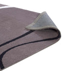 Modway Therese Abstract Swirl Area Rug - 5 ft W x 8 ft L - Charcoal Black/Ivory-Stain Resistant / Easy To Clean