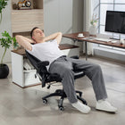 Vinsetto High Back Massage Office Chair with 6-Point Vibration - Black-Controlled by wired remote controller, with side pocket for storage