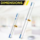 Gritt Commercial Window Washing Kit - 14" Swivel Window Squeegee - 6' Telescopic Pole - 3 Pack-Effortlessly swap blades using the convenient quick-release flap