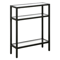 Hudson&Canal Sivil 22"W Console Table - Blackened Bronze-Compact size is perfect for smaller spaces