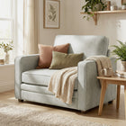 HOMCOM Velvet-feel Accent Chair with Wide Seat for Living Room - Grey-Velvet-feel fabric makes this armchair soft, cozy, and comfortable for everyday use 
