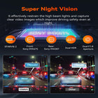 Vantrue S1 Pro 2.7K/1080P Dual Front and Rear Dash Cam with 64 GB SD Card-Integrated gps logger records driving route location and speed in real time