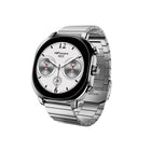 HiFuture 1.43" FutureFit AIX Smartwatch - Silver-HiFuture FutureFit AIX Smart Watch - Stainless Steel Body - 1.43" AMOLED Display - Up to 10 Days Battery Life - 1ATM Water Resistance - Bluetooth Calling - AI Enhanced Health Monitoring - Sports Mode Detection
