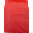 JAM Paper - Enveloppes d'invitation carrées en vélin translucide - 6 po x 6 po - Rouge primaire - 25/paquet (PACV515)-Quantité : 25 enveloppes par paquet