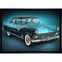 Ford by Michael Fishel - Framed Canvas - 31" x 22"-Premium canvas print with gallery-wrapped edges
