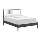 Modway Adair Spindle Metal Full Platform Bed - Charcoal-No Box Spring Required
