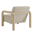 Modway - Sereno Boucle Chaise d’accent - Chêne en marbre-Arrivée entièrement assemblée