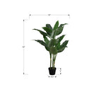 Monarch Specialties - Plante Artificielle - 42 po H - Arbre À Feuilles Persistantes - Mis En Pot - Feuilles Vertes - Pot Noir-Cette plante artificielle à entretien facile est fabriquée à partir des matériaux de la plus haute qualité et ne nécessite pas d'entretien ou d'arrosage, pour un accent décoratif durable et respectueux de l'environnement qui durera toute une vie