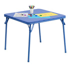 Flash Furniture Kids Folding Table - Blue-70 lb. Distributed Weight Capacity
