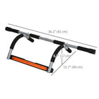 Soozier Pull-Up Bar for Doorway - Home Fitness Door Horizontal Chin up Bar-Non-slip grip positions to comfortably and safety to use it 