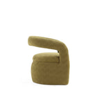 Manhattan Comfort Corvette 28.7" Mid-Century Modern Velvet Upholstered Dining Chairs - Olive Green - Set of 2-Made to Last. Commercial Grade Product