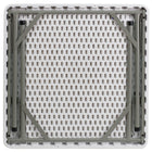 Flash Furniture – Table pliante carrée de 34 po en plastique blanc (DADYCZ86)-Dessus imperméable, résistant aux impacts et aux taches