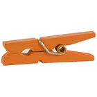 JAM Paper - Pinces à linge en bois - taille moyenne - 2 -8 cm - orange - 50 pinces à linge par paquet- Taille : Moyenne (1 1/8")