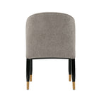 Manhattan Comfort - Lot de 2 chaises de salle à manger modernes Ola 54,5 cm en chenille, coloris pierre, avec assise rembourrée-Livré chez vous entièrement assemblé Aucun assemblage requis