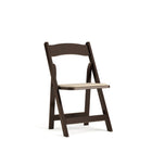 Flash Furniture – Chaise pliante en bois d’arbre fruitier série HERCULES avec siège en vinyle rembourré (XF-2903-FRUIT-WOOD-GG)-Chaise pliante en bois