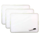 Flipside Products Tableau blanc magnétique effaçable à sec, double face, avec cadre en aluminium et stylet, 23 x 30 cm, lot de 3-Idéal pour une utilisation en classe, à la maison ou au bureau