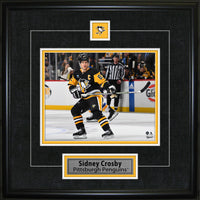 Sidney Crosby Pin & Plate Pittsburgh Penguins - Framed Print - 18" x 18"-Premium virtual frames