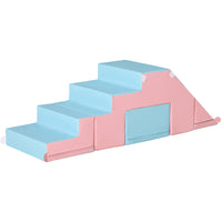 Qaba - Ensemble de jeu en mousse pour enfants pour ramper et grimper - bleu clair - ensemble de 2-Rembourrage en mousse EPE pour une sécurité assurée 