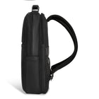 Champs Onyx Leather Compact Backpack - Black-Top zip