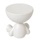 Plata Import Teddy 16.5"W Round Side Table - White-Crafted with a fancy and eye-catching design