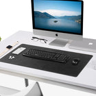 General Supply Goods + Co - Tapis de bureau en similicuir PU - Charbon-Fabrication robuste