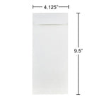 JAM Paper #10 Policy Envelopes, 4 1/8 x 9.5, Strathmore Bright White Wove, 1000 Pack (191248B)-Material: paper