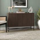 Hudson&Canal Brighton 48"W Buffet Table - Alder Brown-Features easy assembly
