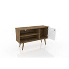 Manhattan Comfort Liberty 42.52" TV Stand, Rustic Brown/White (212BMC96)-Recommended for a 32" -46" TV.
