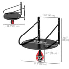 Soozier Wall-mounted Speed Bag Boxing Platform - Height Adjustable-360° swivel PU speed bag 