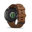Garmin - Venu 4 – 45 mm, Ardoise avec bracelet en silicone noir et bracelet en cuir brun-Utilité quotidienne: Une lampe de poche LED brillante offre un éclairage pratique lorsque vous en avez besoin. Passez et recevez des appels téléphoniques depuis votre poignet lorsque votre montre est jumelée à votre smartphone. Vous pouvez même contrôler les fonctions de la montre avec des commandes vocales — ou utiliser l'assistant vocal de votre smartphone pour répondre aux messages texte et plus encore