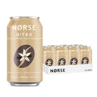 Norse Nitro Cold Brew Coffee - Madagascar Vanilla Coffee - 355 mL - 12 Pack-Smooth and aromatic black coffee with complementing vanilla flavour and zero sugar