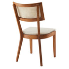 Modway Caledonia Fabric Upholstered Wood Dining Chair - Walnut/Beige - 2 Pack-9