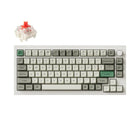 Keychron Q1 Max RGB Wireless Mechanical Keyboard - Red Switch - 75% Layout with Knob - Shell White-Exceptional Connectivity: Seamlessly switch between devices with the 2.4 GHz wireless connection or Bluetooth 5.1, offering fast response times and multitasking capabilities across your computer, phone, and tablet.