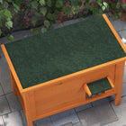 PawHut - Maison pour chat isolée d’extérieur avec toit en asphalte, plancher amovible-Conçue avec une structure en bois de sapin pour plus de durabilité 