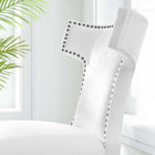 Modway Curve Fabric Dining Chair - White-Polyester Fabric Upholstery