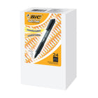 BIC Soft Feel Retractable Ballpoint Pen - 1.0mm - Black - 24 Pack-Retractable Ballpoint Pen