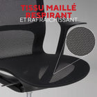 Staples - Fauteuil de travail en mailles - noir-Accoudoirs ergonomiques offrant un soutien tout au long de la journée