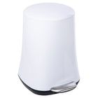 Truu Design 5L Elegant Flared Premium Trash Can - 13.5" - White-Simple and elegant, perfect addition to any living room, bedroom, bathroom, or kitchen