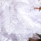 HOMCOM - Arbre de Noël artificiel de 6pi de haut avec base en acier - blanc-Couleur : blanc 