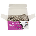 Charles Leonard Loose Leaf Book Rings - 1-1/2" Diameter - 2 Packs of 100-Suited for swatches, samples, and bulky loose leaf material