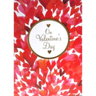 Rosedale Gold Valentine's Day Greeting Cards & Envelopes - 5-1/2" x 8" - Many Hearts - 6 Pack-Premium quality greeting cards