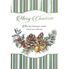 Rosedale Christmas Greeting Cards/Envelopes - 5-1/2" x 8" - Pinecone - 12 Pack-Premium quality greeting cards