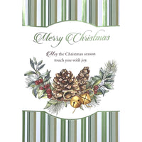 Rosedale Christmas Greeting Cards/Envelopes - 5-1/2" x 8" - Pinecone - 12 Pack-Premium quality greeting cards