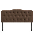 Modway Annabel Premium Linen Blend King Headboard - Cocoa-Assembly Required