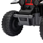 Qaba 6V 4 Wheeler Kids ATV Quad w/ Headlights - Black-Suitable for toddlers aged 18-36 months, with a weight limit of 55 lb (25 kg) 