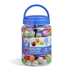 Hand2Mind Number Blocks Numberblobs Counting Set-This 120-piece set includes Numberblob Counters in 12 bright, accurate colors, so children can recreate scenes from their favorite episodes! The Numberblobs have either an open or closed mouth along with shapes hidden on the bottom for tons of sorting fun