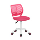 Homy Casa Teen Task Chair - Pink-Pneumatic seat-height adjustment from 16.6" to 21.3"