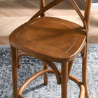 Modway Gear Counter Stool - Walnut-Weight Capacity: 330lbs.