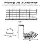 ShoppingAll - Organiseur de gestion de câbles sous le bureau - Plateau de câbles en métal robuste - Noir - Paquet de 4-INCLUS DANS L’EMBALLAGE: 4x Plateau de câbles, 40x Attaches de câbles, 20x Vis M5*15, 20x Rondelles sont inclus dans l’emballage. Un tournevis ou une perceuse électrique est recommandé pour l’installation.
